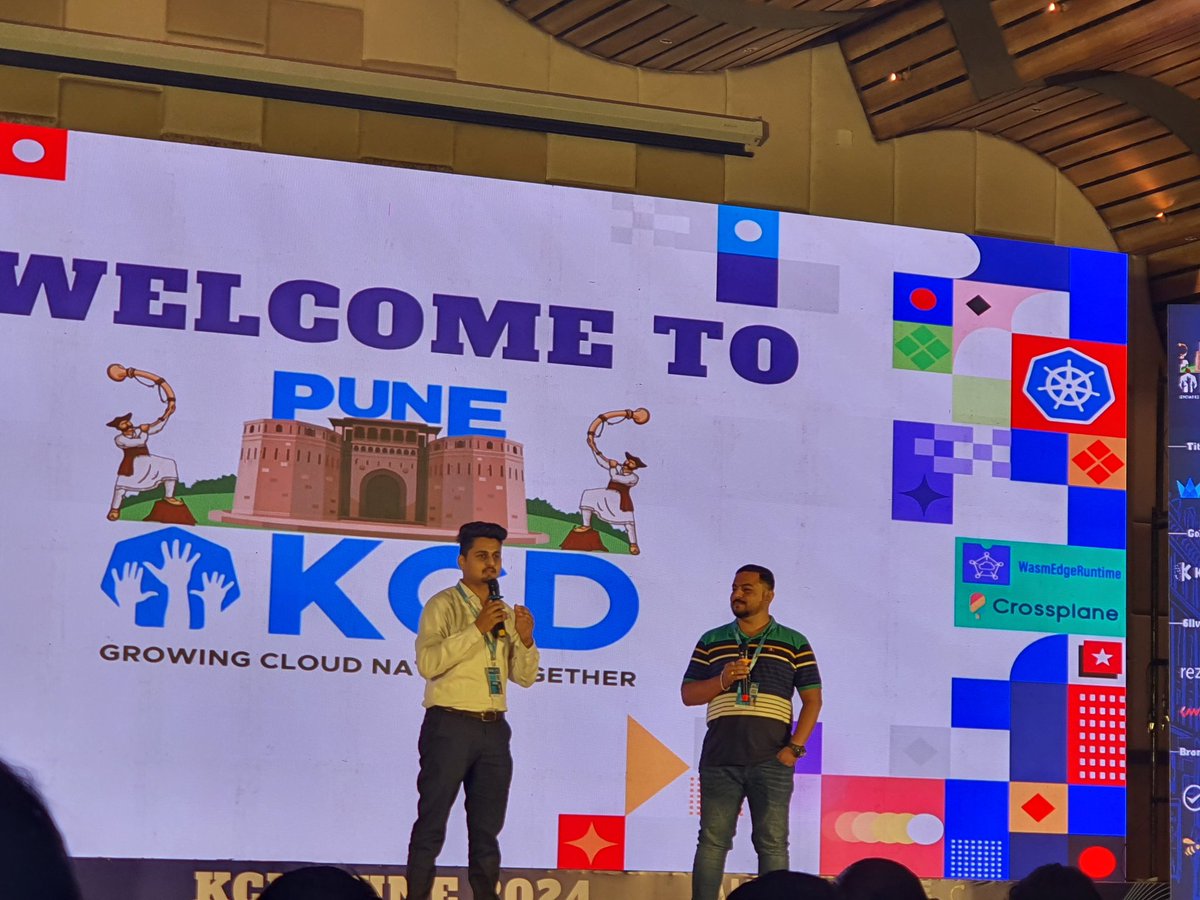 Satyajit sharing his #kcdpune conference  experiences <a href="/KcdPune/">Kubernetes Community Day Pune</a>