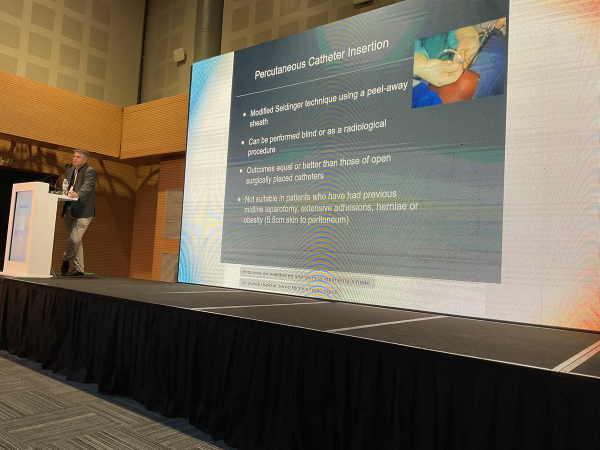 dra_miliflores's tweet image. Al comparar la colocación percutanea:
✅Mayor supervivencia del cateter 
Antes STOP: vejiga vacía, consentimiento, antibióticos, sedación y monitorización!!!

Aun así falta confianza en el inicio #PDfirst…

Brett Cullis!!! Live at the #ISNWCN