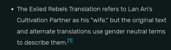 I love that even lwj ancestor, Lan An has always been depicted as someone who devoted to his cultivation partner and the fact that his cultivation partner has always been refered to them with gender neutral, knowing mxtx she probably did it on purpose