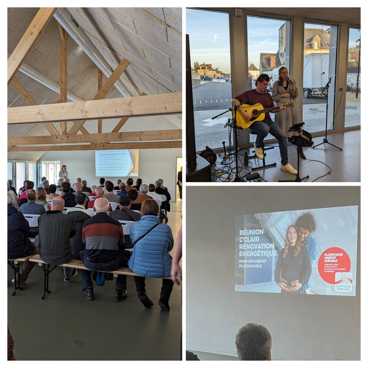 Hier se déroulait l'AG de <a href="/CMBVSV/">CCM VAL SUD VILAINE</a> à Guipry-Messac. Les sociétaires, venus en nombre, ont pu assister à une intervention sur l'habitat durable. Cette belle soirée s'est achevée par un cocktail animé par le groupe Dusk and Dawn. <a href="/CMBretagne/">CMBretagne</a> <a href="/CMB_DD35/">Crédit_Mutuel_DD35</a> <a href="/ComcomVHBC/">Vallons de Haute Bretagne Communauté</a> #societeamission