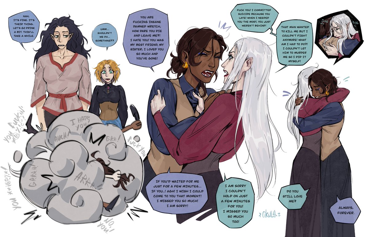 auntyOkula's tweet photo. i don’t care that they’ve never met in canon, i wanna ship Carmilla x Tera and nobody can stop me 👩‍❤️‍💋‍👩 
#Castlevania https://t.co/snTOd52R4p