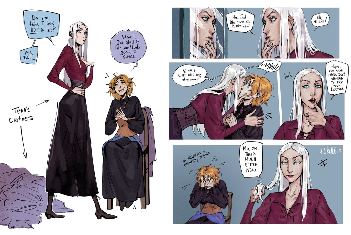 auntyOkula's tweet photo. i don’t care that they’ve never met in canon, i wanna ship Carmilla x Tera and nobody can stop me 👩‍❤️‍💋‍👩 
#Castlevania https://t.co/snTOd52R4p