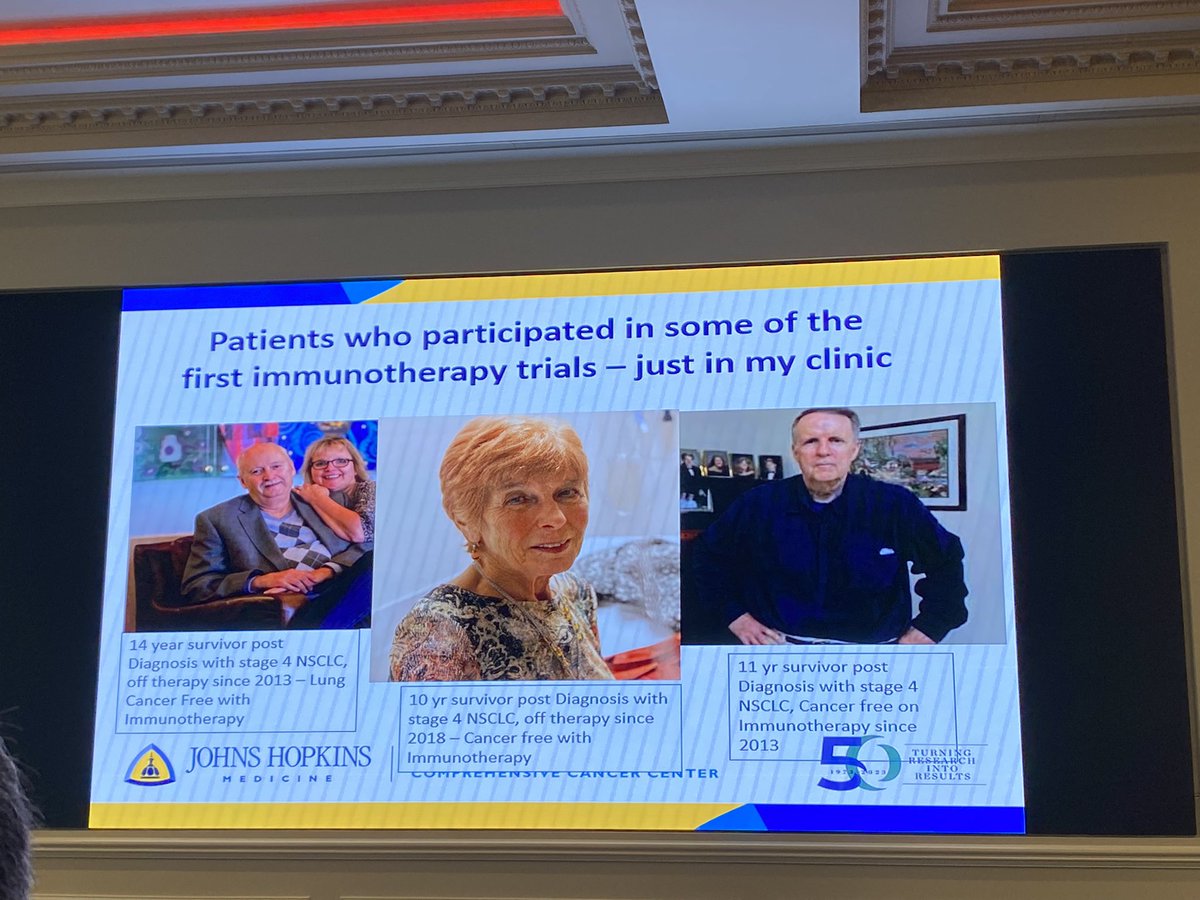 #AILCC24 Keynote Speaker 

Thanks @JulieBrahmer for a stellar presentation on immunotherapy: the beginning, the middle, the future. Areas of need:
- IO tox 
- IO resistance
- academic studies on relevant questions: e.g. IO duration

@IASLC @IrishLungCancer @HopkinsThoracic  #LCSM