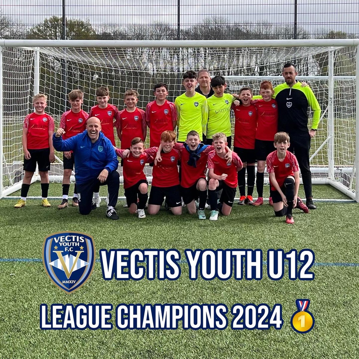 CHAMPIONS 🥇🏆 We did it, last game of the season and we had to win or draw and the boys did 💪 an impressive and controlled performance away to Waltham winning 6v0 🤩 #UTV #champions #vectisyouth #midsolentleague