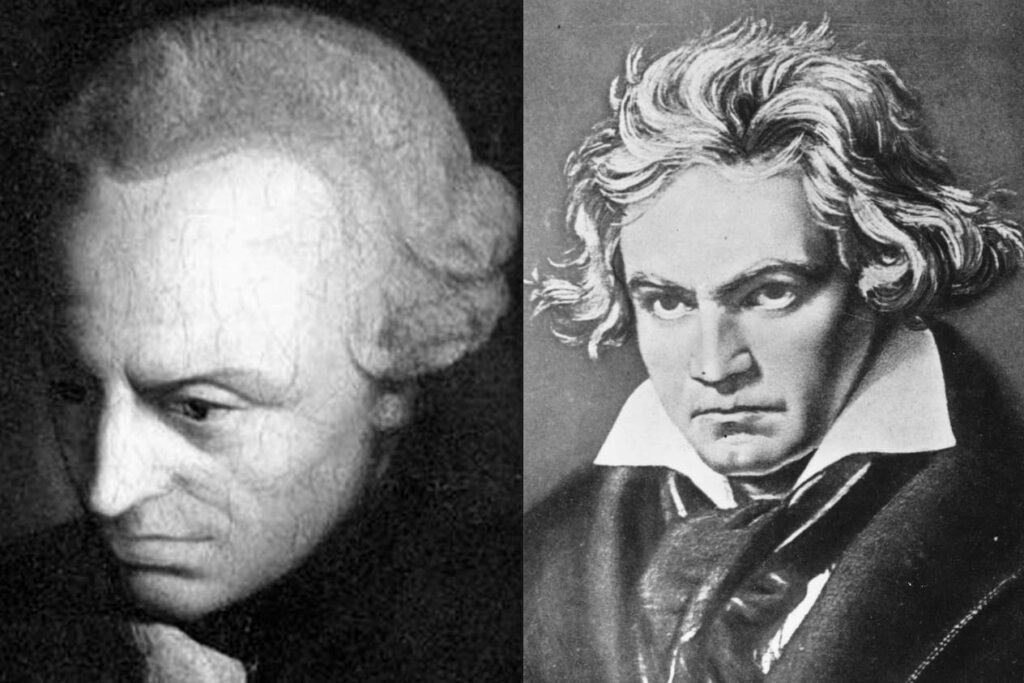 Oswald Spengler: “A man like Kant must always feel himself as superior to a Beethoven as the adult is to the child, but this will not prevent a Beethoven from regarding the ‘Critique of Pure Reason’ as a pitiable sort of philosophy.”