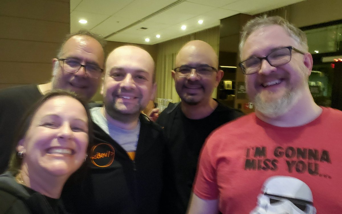 Another #devnexus on the books -- and thrilled to have shared it with so many amazing community folks. Justin's t-shirt says it all. 😄 Thank you for everything @prpatel and @vincentmayers. #speakerday