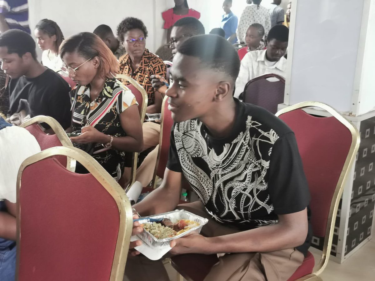 WTMBuea's tweet photo. The body needs food for nourishment 
So yes we’re having lunch 🍛🤭

#ImpactTheFuture 
#IWD2024
 #WTMBueaIWD2024 https://t.co/TLFmncxCeP