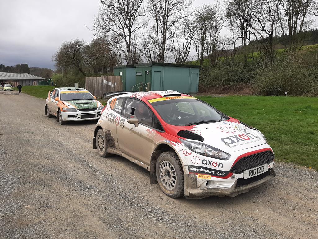It's been pretty slippery this morning on @RallynutsStages - with Rudi Lancaster losing 30secs having nose dived off the road. Crews loving the classic mid Wales stages nonetheless. Catch up with the latest results at: results.djames.org.uk/results/?fbcli… @pirellisport @WithamMSport