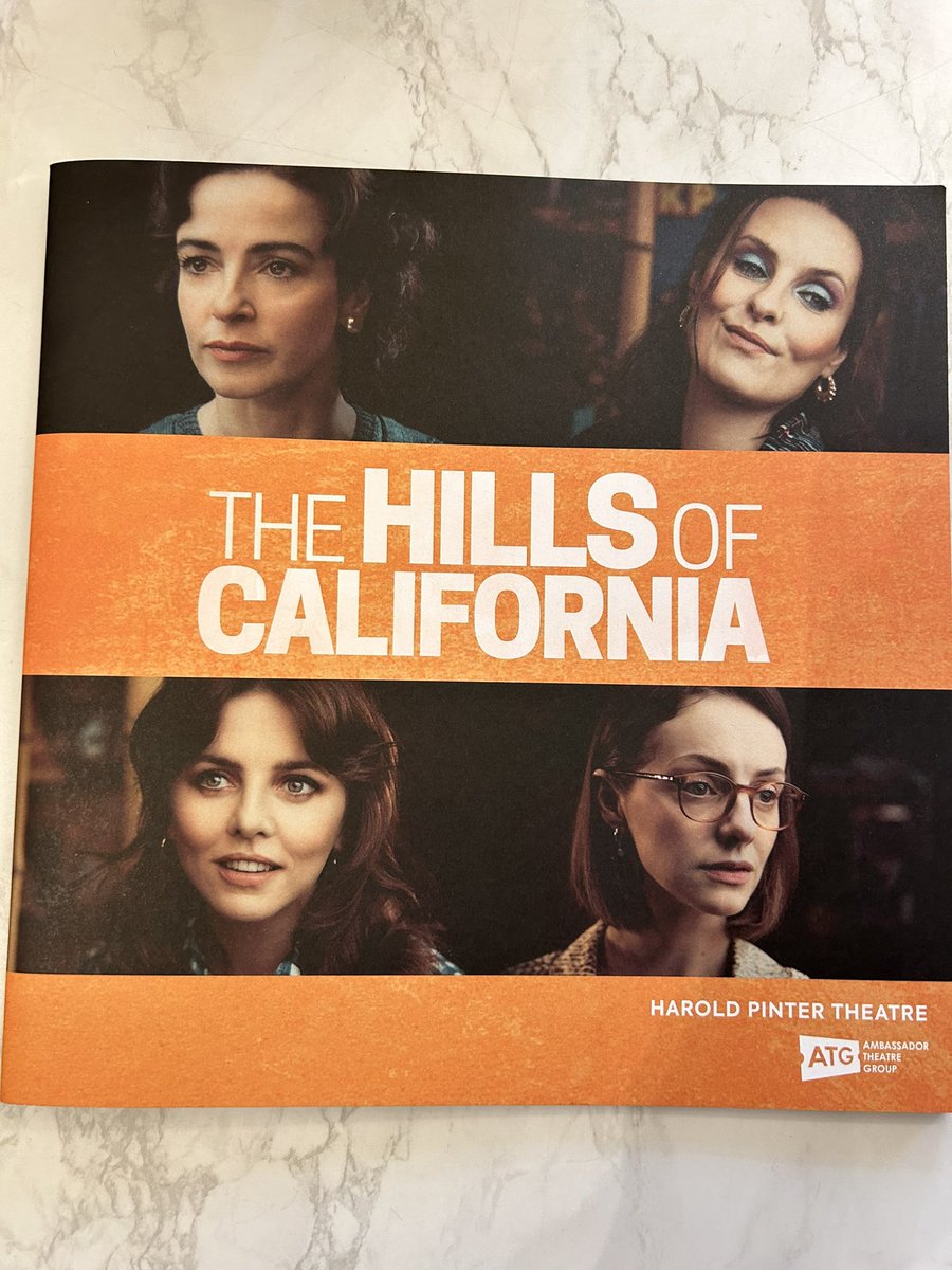 While many #Outlander fans are in Paris catching a whole cobble of actors, I am in London at @HPinterTheatre to see the new #JezButterworth play @HOCThePlay with #LauraDonnelly #TheHillsofCalifornia