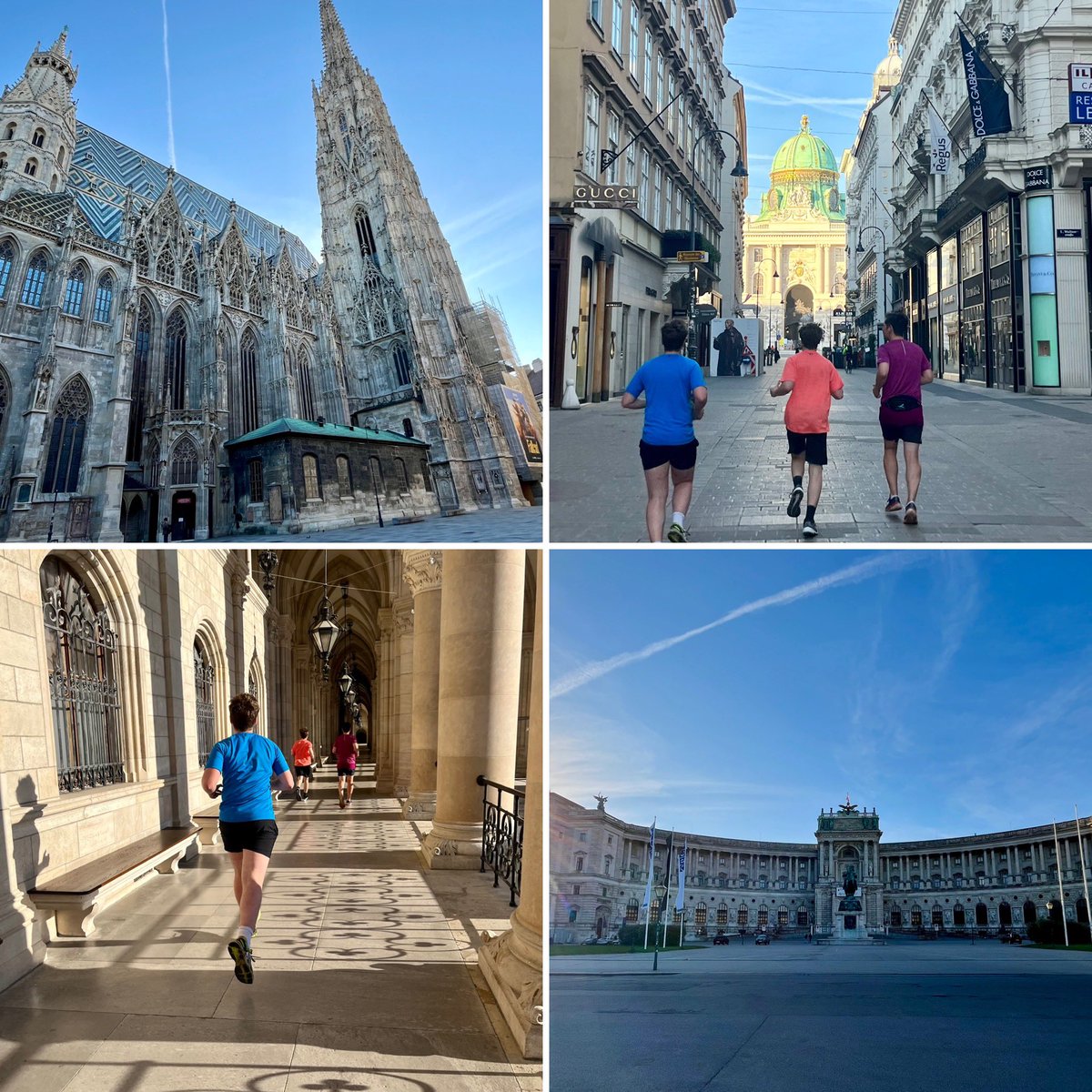 This morning’s family run club 🏃🏼‍♀️🏃🏻‍♂️ - saying goodbye to Vienna before catching the train to Prague & a chance to explore another city & country #NHS1000miles #Holidaytime #CountdowntoGUCR #FundraisingforTASC