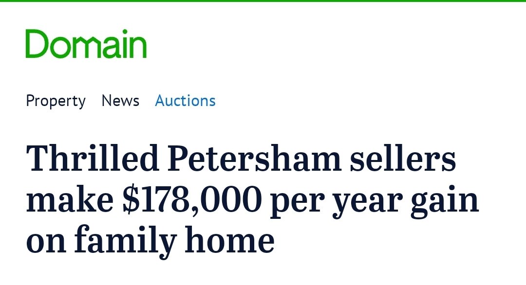 A large Petersham house has sold for $3.47 million, making the vendors more than $178,000 a year since they bought it 14 years ago.