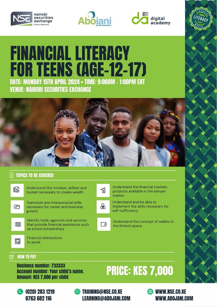 Money management is one of the key ways to ensure your kids are able to reach their financial and career goals as they grow older. @NSE_PLC As traditional schools don’t always teach money management courses, providing them with financial education is just an added benefit to