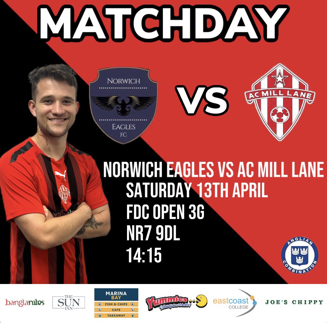 It’s matchday! Today we travel to @EaglesNorwich, 2:15 KO 🔴⚫️