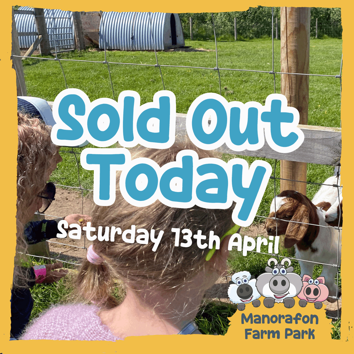 SOLD OUT TODAY! ❌ There will be no on the gate admission today as we are fully sold out. If you have prebooked online - we look forward to welcoming you 🌞