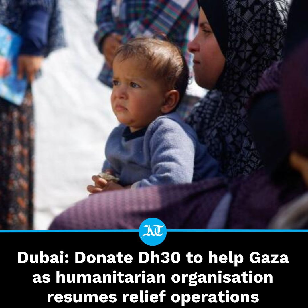 With donations pouring in from the #UAE community, a humanitarian organisation has resumed its #relief operations in #Gaza.

khaleejtimes.com/world/mena/dub…
