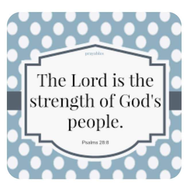 Psalm 28:8 (NIV): The LORD is the strength of his people, a fortress of salvation for his anointed one.💖🙏💖