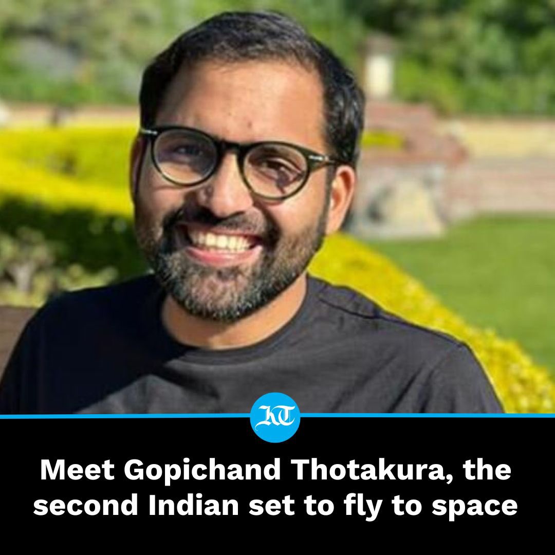 Gopichand Thotakura is poised to make history by becoming the second Indian citizen to #travel to #space. 

khaleejtimes.com/world/meet-gop…