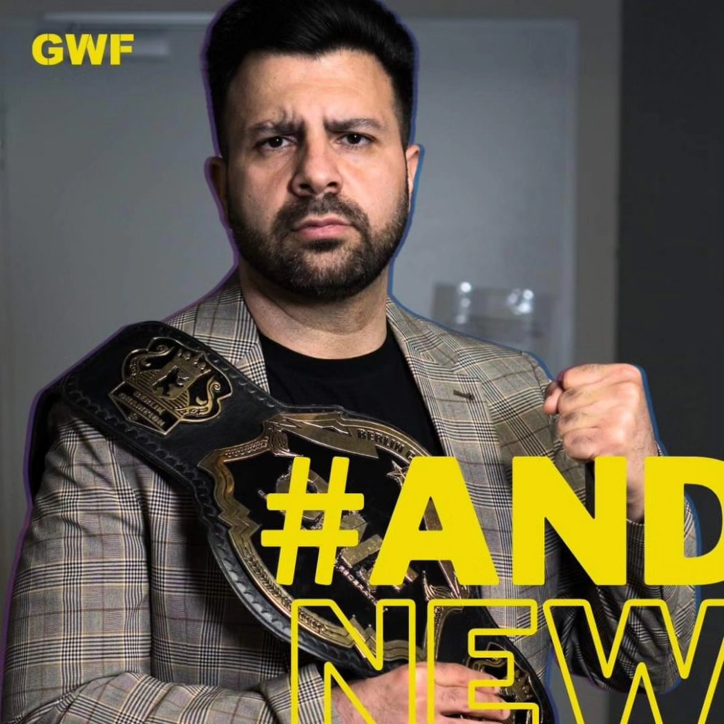 #AndNew @axeman3016 and @TeomanWWE are the new GWF Tag Team Champions Axel is in his first individual reign (and now a Triple Crown holder), Metehan in his 4th #AliAslan is your new GWF Berlin Champion in his 2nd reign. Ali first won the title back in 2002!!