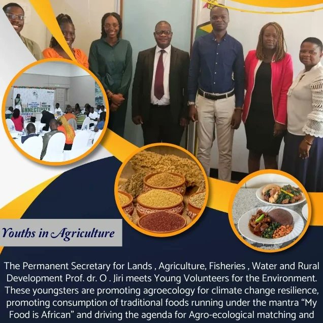 YVEZim Official (@yvezimofficial) on Twitter photo On Wednesday, we successfully submitted our Youth Declaration on the Power of Agroecology for Climate Resilience in Zimbabwe in partnership with <a href="/pelumzim/">PELUM Zimbabwe</a>. The declaration was handed over to Pro. Jiri Permanent Secretary <a href="/AgritexS/">ARDAS (AGRITEX)</a>
#YouthforAgroecology On Wednesday, we successfully submitted our Youth Declaration on the Power of Agroecology for Climate Resilience in Zimbabwe in partnership with <a href="/pelumzim/">PELUM Zimbabwe</a>. The declaration was handed over to Pro. Jiri Permanent Secretary <a href="/AgritexS/">ARDAS (AGRITEX)</a>
#YouthforAgroecology
