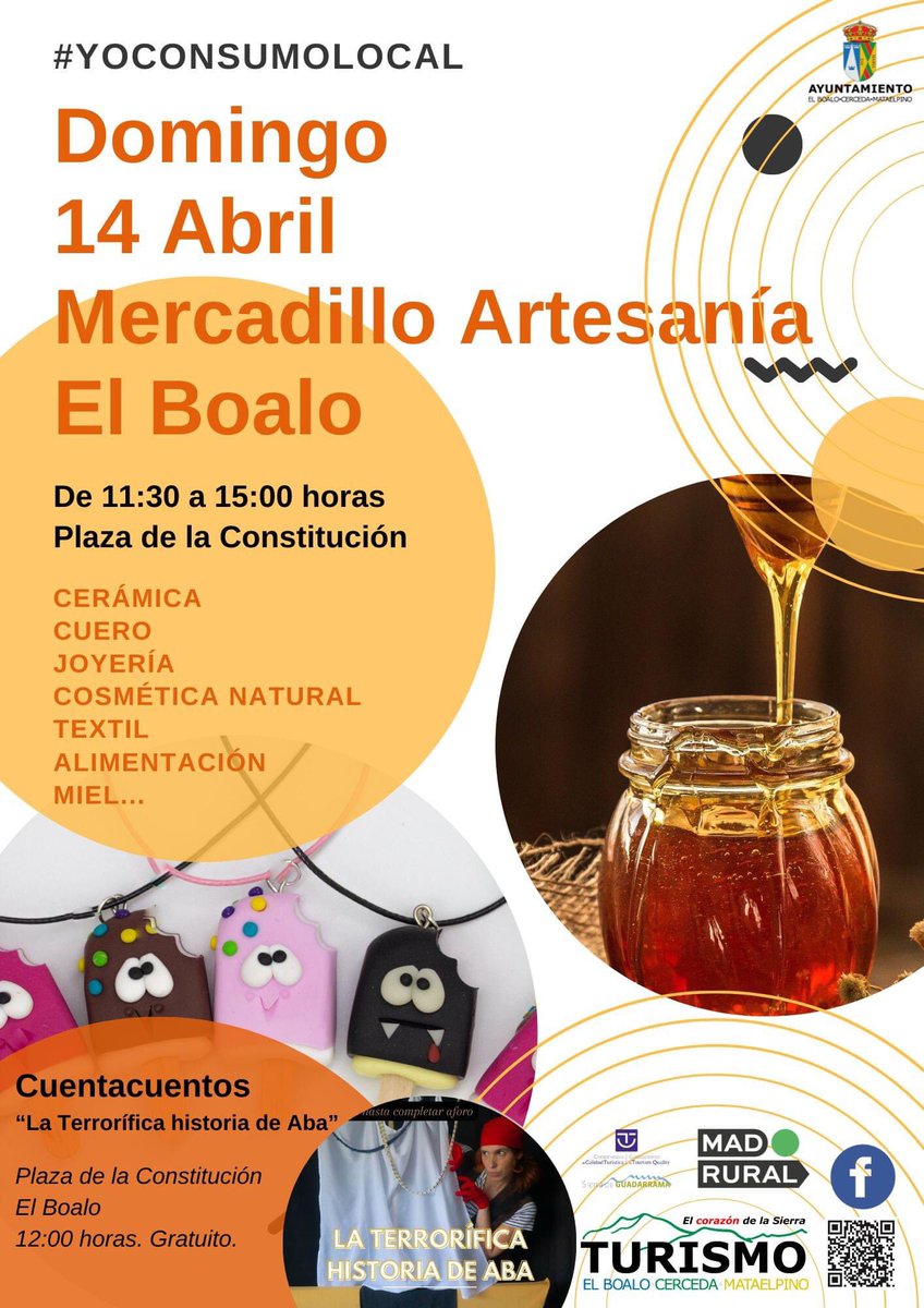 📅 Domingo 14 de abril. ⏰ De 11:30 a 15:00 horas. 📌 Plaza de la Constitución, El Boalo, maps.app.goo.gl/PA9FZetL6M18mo…