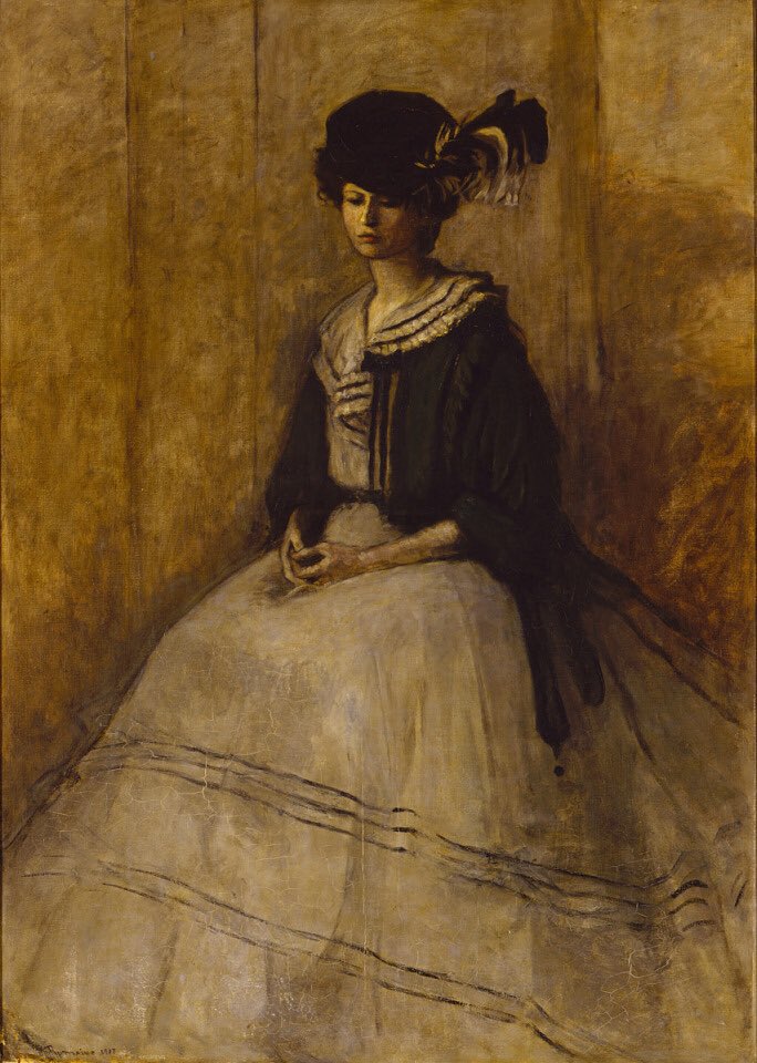 Romaine Brooks (1874 - 1970) La Veste en Soie Verte, 1907