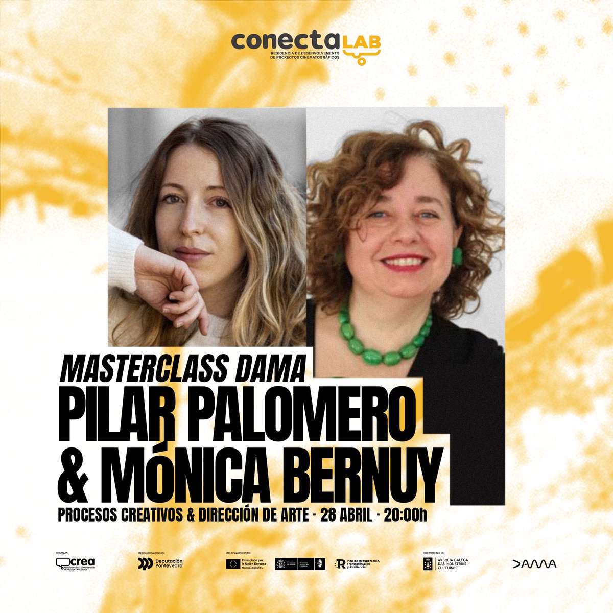 depo_es's tweet photo. As clases maxistrais @DAMAUTOR do #ConectaLab levarán ata a illa de San Simón a sabedoría e talento de Mónica Bernuy, Pilar Palomero, @diego_san_jose e @JaioneCC entre outros grandes nomes do audiovisual que iremos desvelando 🤭

Prestade atención ás novidades! https://t.co/FT21TJzgIO
