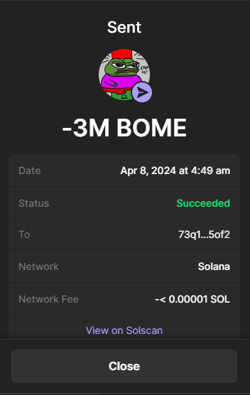 chloemccowan98's tweet photo. Send your $SOL wallets👇

I will change someone's live today, sending 10,000$ $BOME

-Follow me
-RT
-Like this post

You have 599 Minutes (🔔ON*)

$PARAM $MOJO $BEYOND $BUBBLE $SOMO $TRIP #memecoin #airdrop https://t.co/F8RSvc5aWh