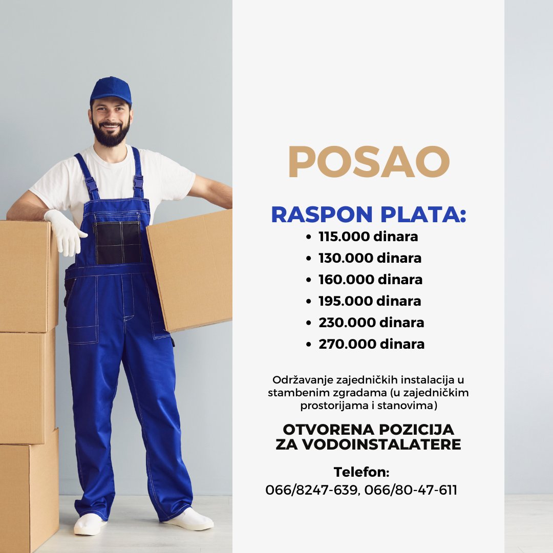 Klikdoposla's tweet image. Tražite posao? 🔍 Imamo sjajnu priliku za vas!🎉🎉 Naš klijent je objavio oglas za posao na našem sajtu! 💼💼 🚀 Plata do 270.000 dinara!💰💰 👉 Pogledajte oglas ovde: klikdoposla.com/oglasi/82847-v… 👈 🏃‍♂️🏃‍♀️ Požurite, ne propustite ovu priliku! 🏃‍♂️🏃‍♀️ #posao #prilika #plata #vodoinstalater