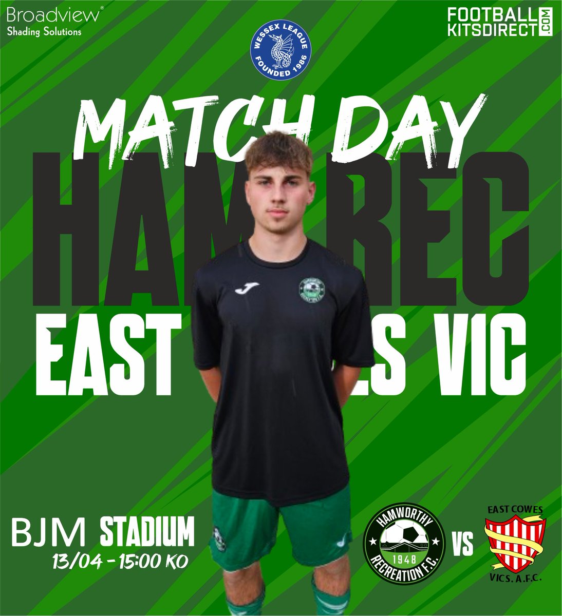 𝗠𝗔𝗧𝗖𝗛𝗗𝗔𝗬 | 🟩 We are back at The BJM Stadium this afternoon as we take on @ecvafc in a @WessexLeague fixture. #UpTheRec