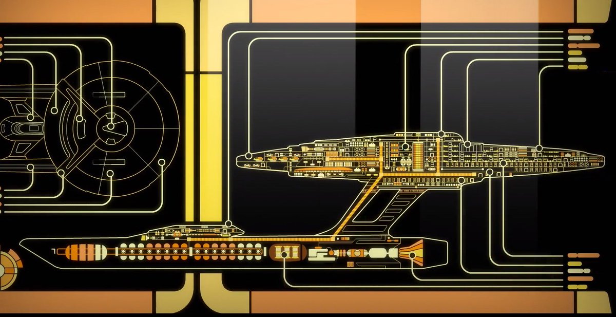 One perhaps unexpected element of Lower Decks was how they nailed starships and hardware. Canon accurate and oh so pretty!