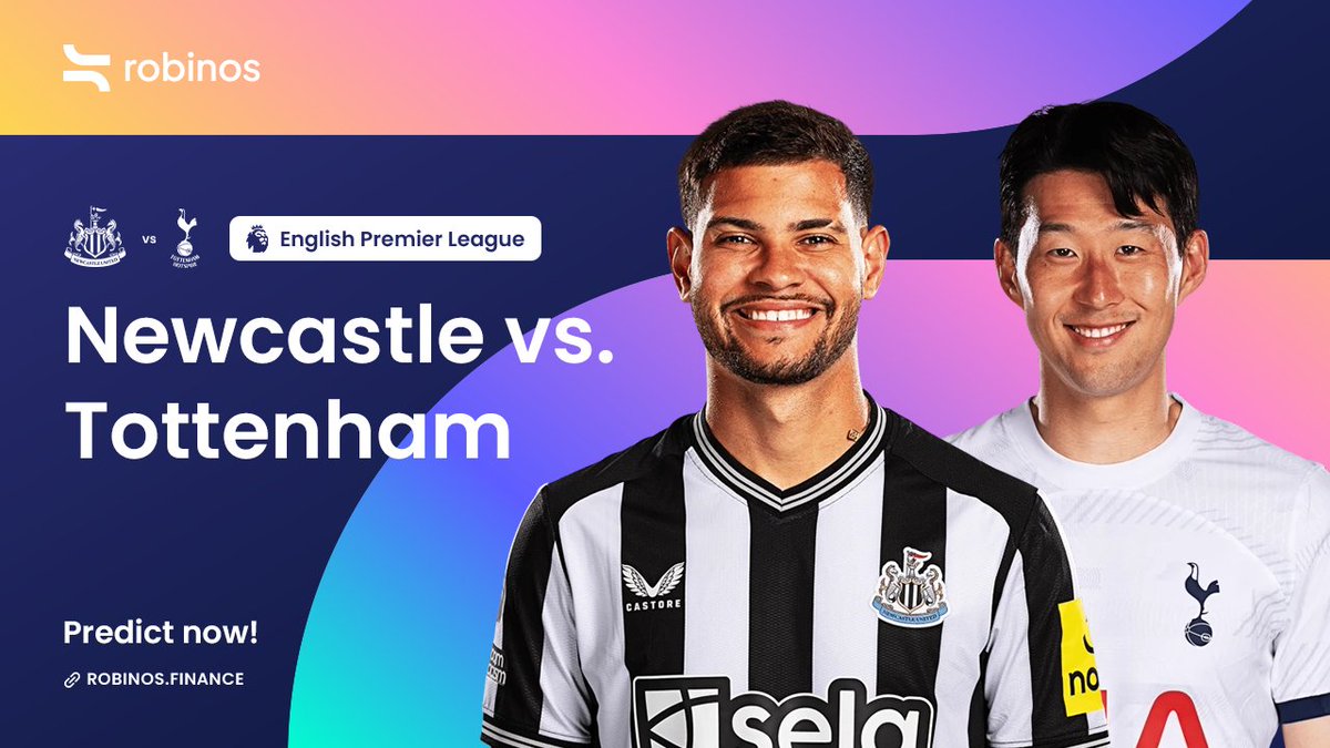 ⚽️ Newcastle vs. Tottenham: Battle for European qualification! Spurs eye top four, while Newcastle aim for Europa League. Share your thoughts by predicting at: robinos.finance/events/versus #Tottenham #Newcastle #PremierLeague $RBN