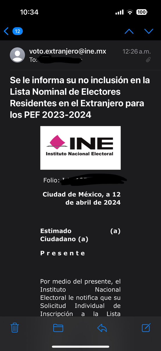 P_NietoR's tweet photo. @INEMexico @VotoExtranjero Muy bonito, muy bonito. En febrero nos dijeron que procedía y ahora ya no? https://t.co/MamYWZpg85