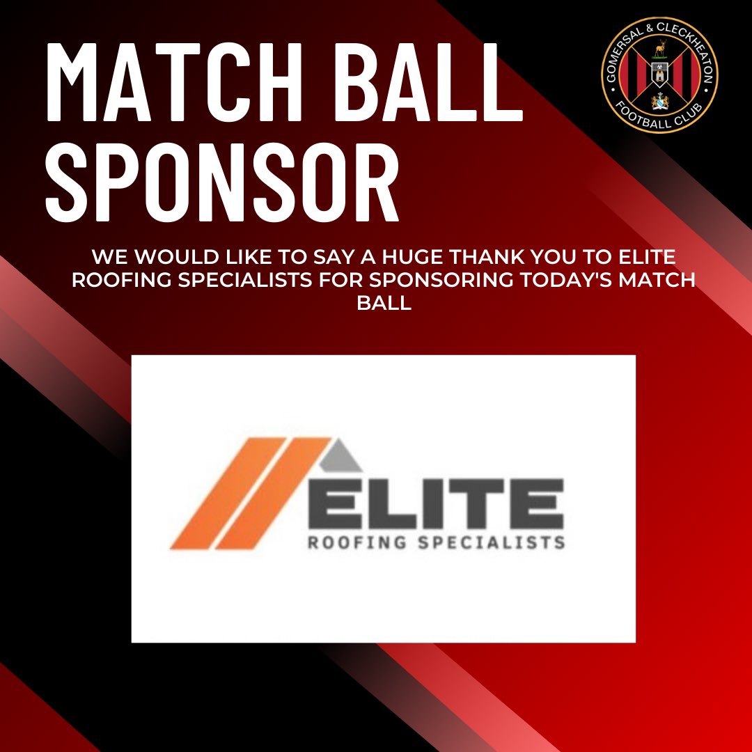 Match Ball Sponsor

Massive thank you to Elite Roofing Specialists for sponsoring today’s match ball. Get in touch with the local legends for any roofing enquiries, best about!