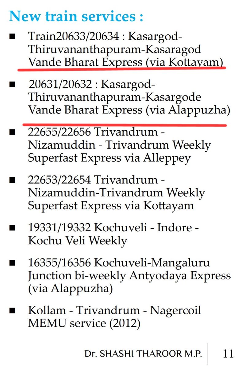 Holly Molly! Your Development Report says Vande Bharat is your contribution @ShashiTharoor. That right? Are you ok? 🥲