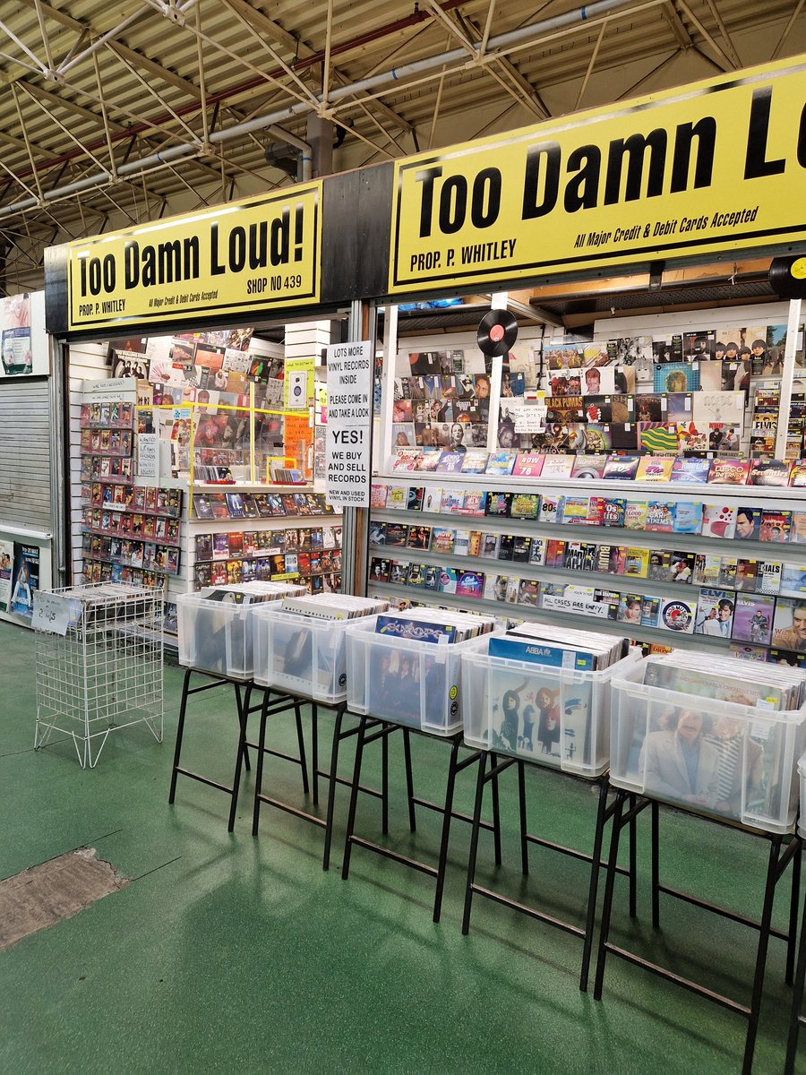Good morning from Too Damn  Loud <a href="/LeedsMarkets/">Leeds Markets</a> .Your friendly record  store as featured on The Hoot Leeds is open and waiting for you to come along  and browse  our evergrowing collection of  vinyl records both old and new.
We are at the top of RowG opposite the Community hub .