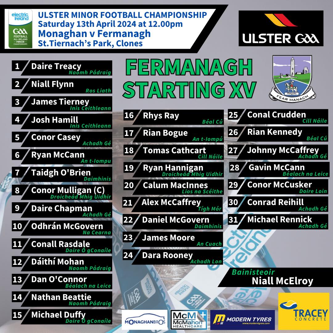 Good Luck Fermanagh Minors Today! Get all the latest news on the St Patricks Donagh GAA app member.clubspot.app/club/st-patric…