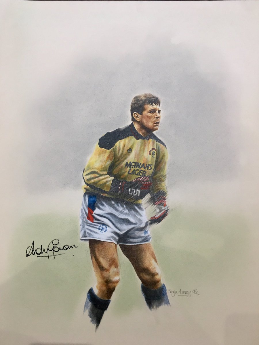 #rangersfc greatest EVER goalie would also have been 60 today 💙 what a man and player he was! 

#football #glasgowrangers #Glasgow #artist #portrait