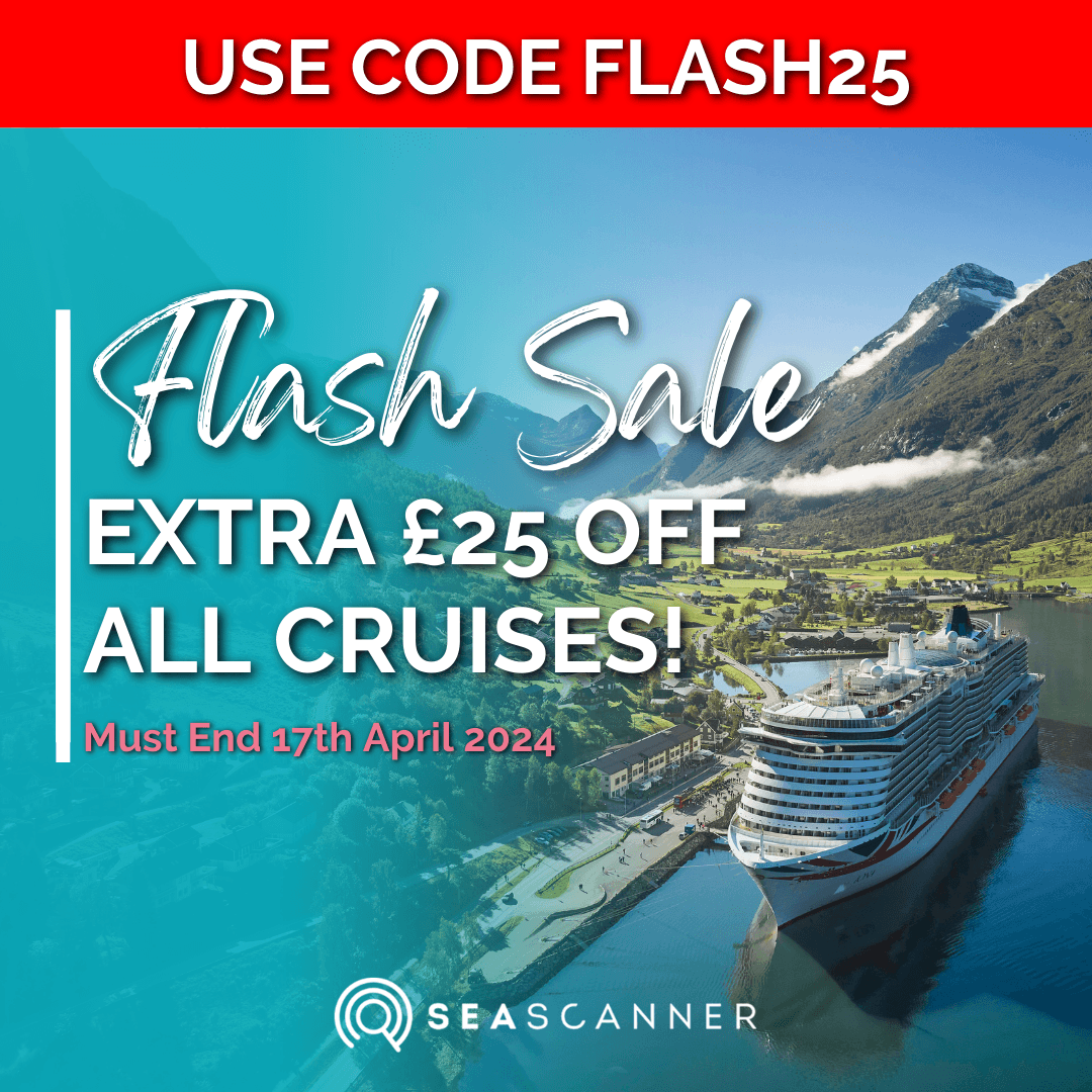 ⭐Save an extra £25 off your cruise when you enter code FLASH25 at checkout!*⭐ Plus, with deposits from £50pp! 👉👉Book your next cruise now - tinyurl.com/5cr9xw2v *T&C's apply. Offer applies to all cruises. Offer ends Wednesday 17th April 2024.