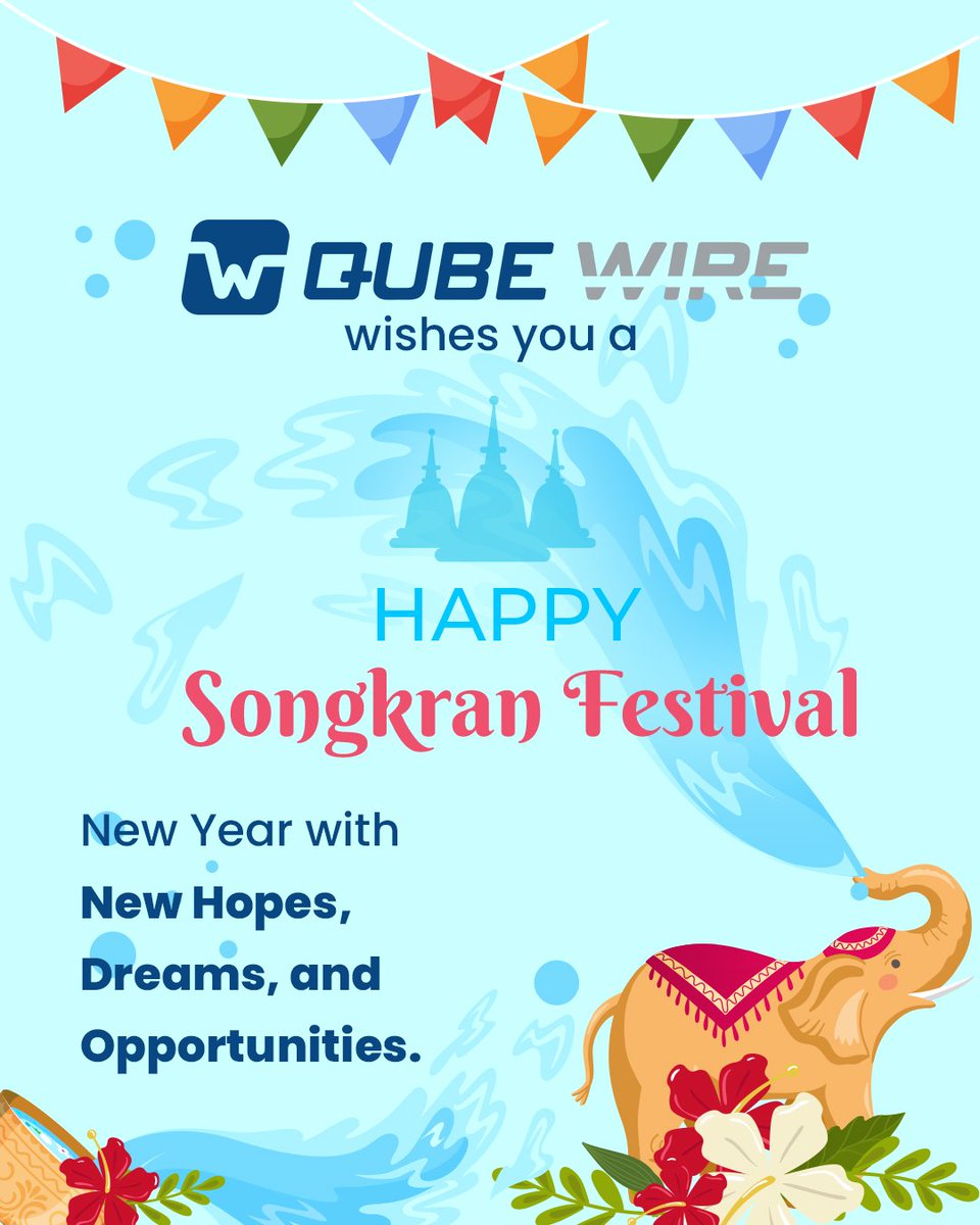 Sending you our wishes for a wonderful and prosperous Songkran!