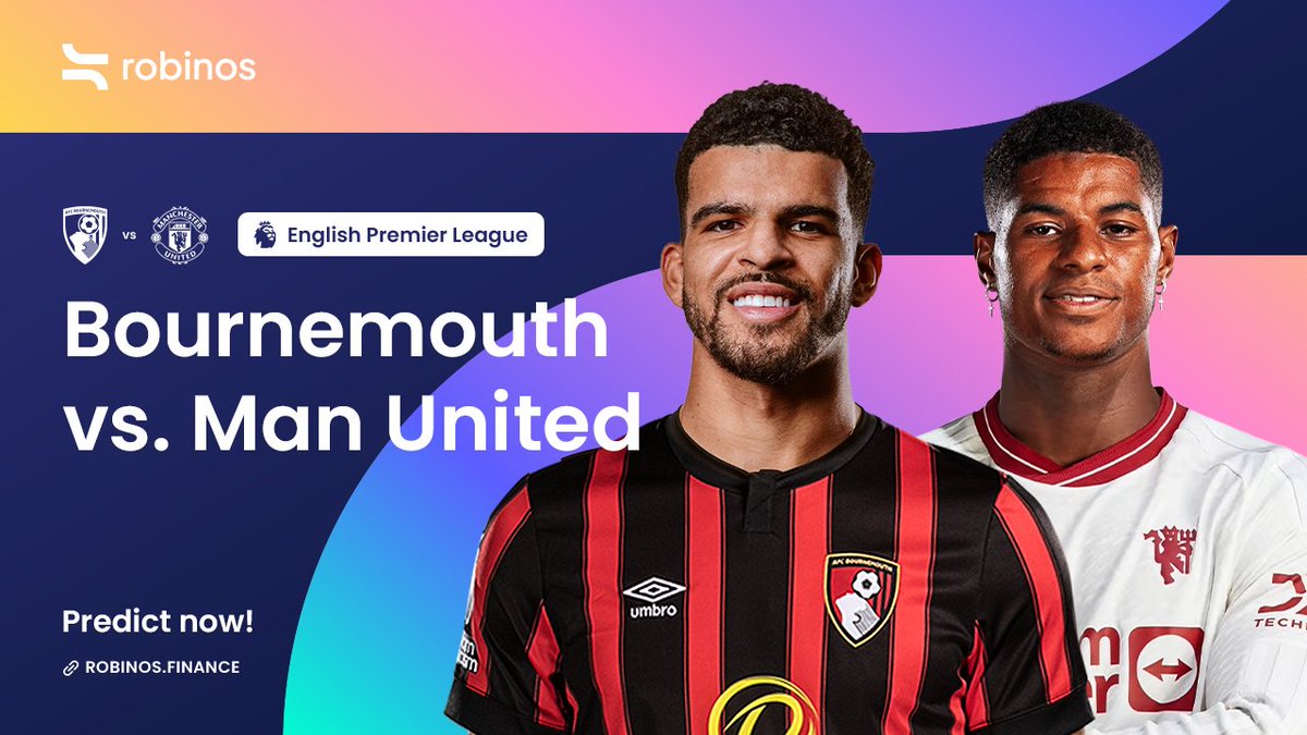 ⚽️Manchester United faces Bournemouth in a crucial clash! Can they find consistency? Share your thoughts by predicting at: robinos.finance/events/versus #ManchesterUnited #Bournemouth #PremierLeague
