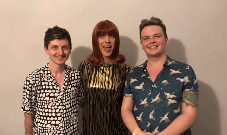 JohnnyKenneally's tweet photo. So very excited to see & the meet the wonderful @themisscocoperu again tonight @KingsHeadThtr after 6 long years! 🧡 #BitterBotheredAndBeyond https://t.co/vsQIawcVeL