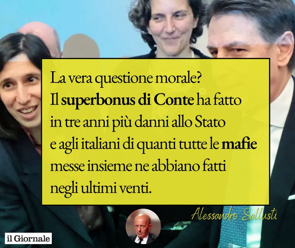 Altro che Puglia, è Conte la vera questione morale 👉 t.ly/8G55y

#campolargo #questionemorale #GiuseppeConte #Schlein