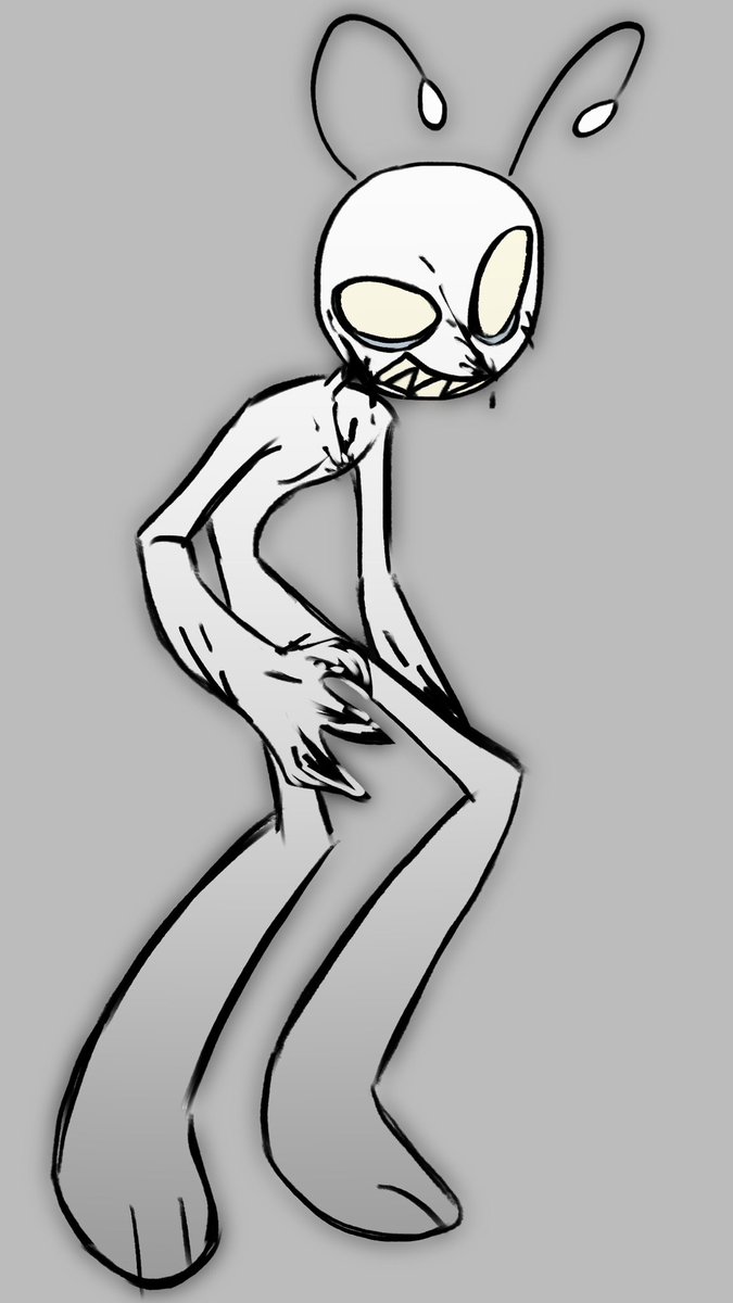 Bewhoerror's tweet photo. monster tim 🤯 ??? #alien #art #ibispaint #MONSTER https://t.co/41PMGHgIuV