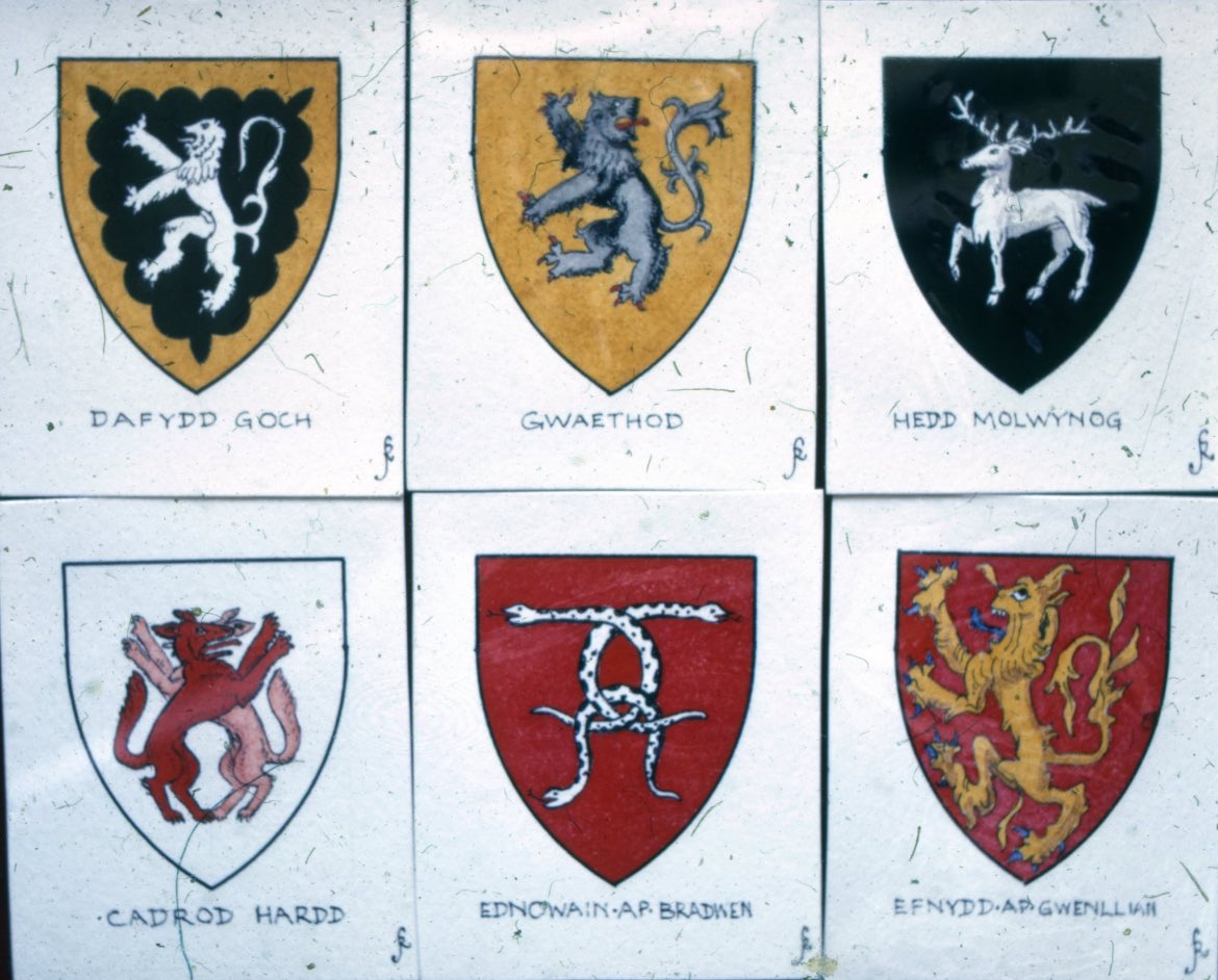 Some Welsh heraldry.