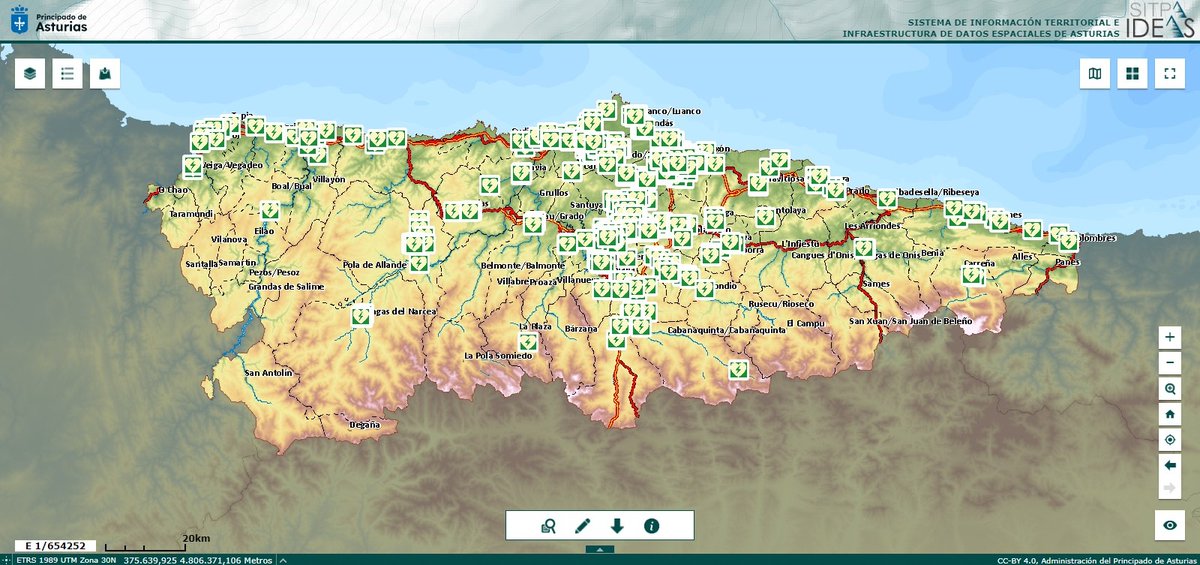 El Principado publica un mapa digital🗺️con la distribución geográfica de los desfibriladores❤️ ubicados fuera del ámbito sanitario

📍 Permite localizarlos en tiempo real

🩺Hay 634 equipos que cumplen con la normativa

➕ℹ️👉acortar.link/s94sa6