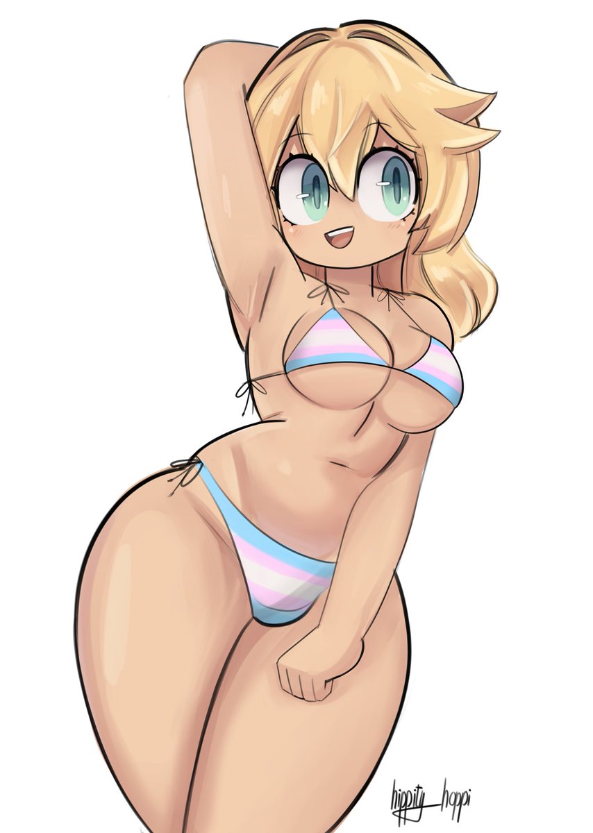 Fixed her hand (idk how I keep messing them up lol💀)
And yes the swimsuit-less alt is coming soon😈