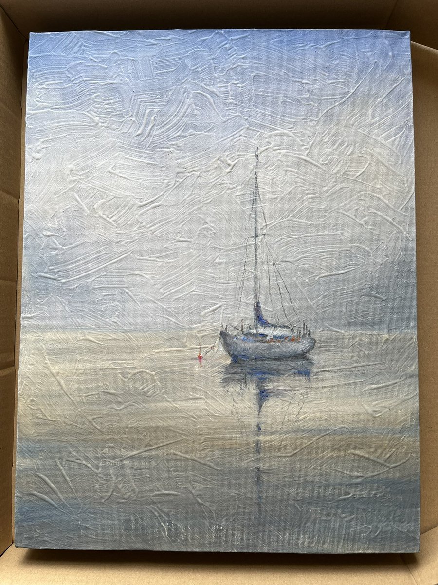 ‘What Are You Looking At?’ and ‘Boat On Still Waters’ by Vernon Lintern, also on their way to collectors in Canada - To get your hands on an original oil painting by Vernon, visit the online #Etsy store at littleseasidegallery.etsy.com

#art #margate #oilpaintings #affordableart