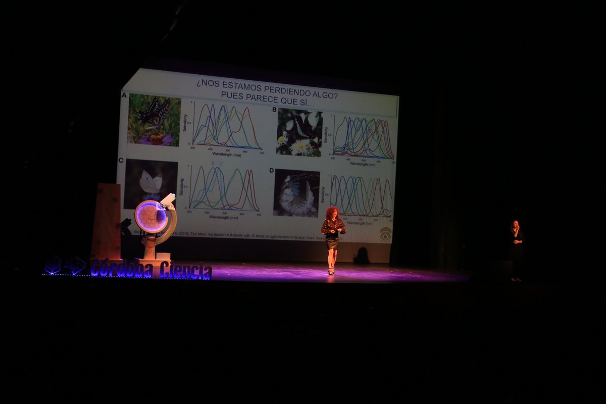 @boticariagarcia Los ojos de #LasQueCuentanLaCiencia 👁️👁️ son los de @ConchiLillo que hoy nos ha enseñado cómo vemos los humanos con nuestro espectro reducido y los receptores que nos ayudan a ver en distintas situaciones, pero ¿Sabías que hay cosas que nos perdemos?