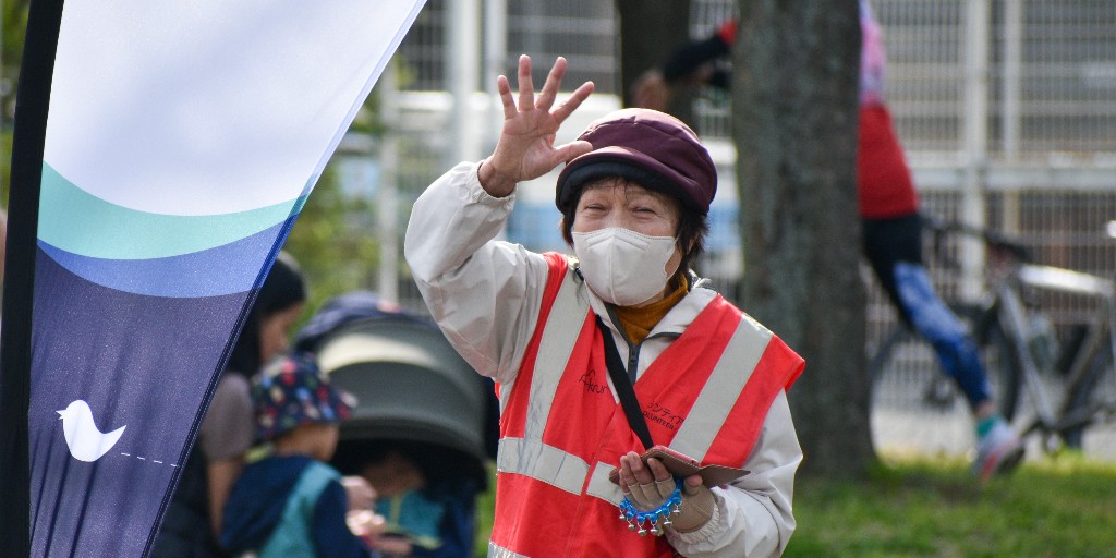 今朝の素晴らしいボランティアのみなさま、ありがとうございました。💜 #parkrunjp #loveparkrun #thefeelgoodmovement