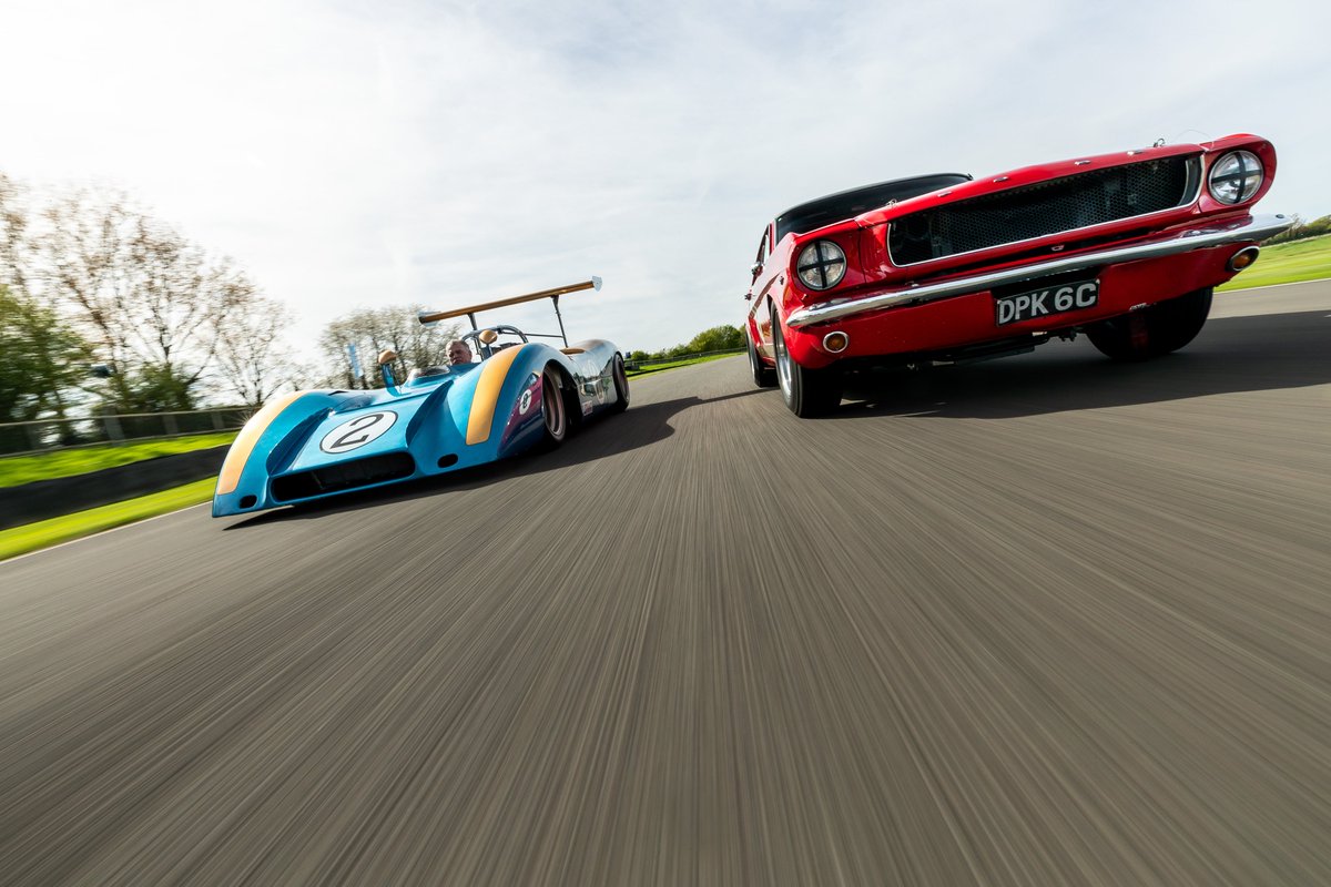 GoodwoodRRC's tweet photo. The @AlanMannRacing cars are looking glorious at #81MM. Alan Mann Racing ran #Ford Mustangs and were crucial in the development of the GT40. The 1969 Open Sports Ford will also appear in the much-anticipated #CanAm demo.

📸 Joe Harding https://t.co/yjtA0kh1GJ